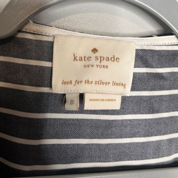 Kate Spade Daniella Striped Wrap Dress - Picture 3 of 5